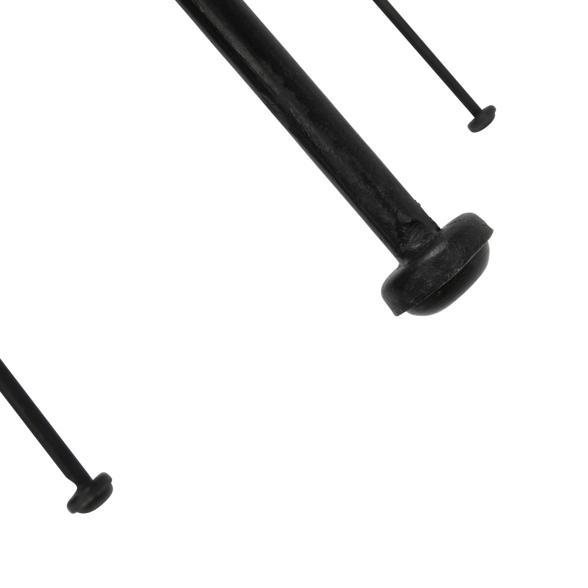 Hello Honey® Black Boho Rattan & Metal Bar Stool